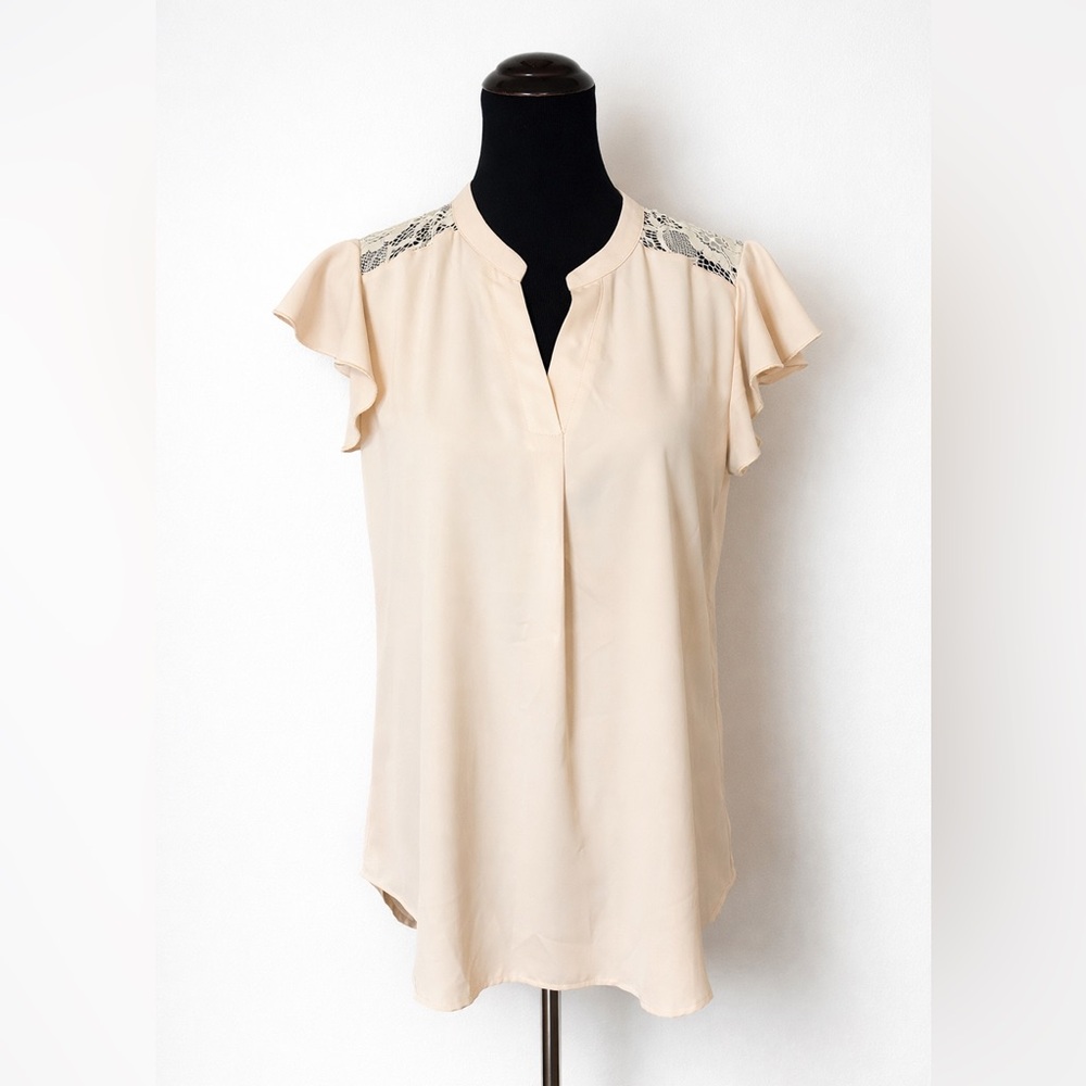 Elegant Cream Women's Top
